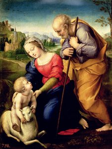 神圣家族与羔羊，1507 作者 拉斐尔（Raffaello Sanzio Raphael）