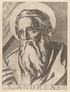 安德烈亚斯万岁
S.安德烈亚斯（物品上的标题）
Christus, Maria en de twaalf apostelen（系列标题）
Il sacrato collegio apostolico（系列标题） 作者 拉斐尔（Raffaello Schiaminossi）