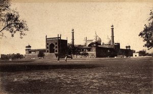 杰玛清真寺清真寺，德里，1886年 作者 拉贾·迪恩·达亚尔（Raja Deen Dayal）
