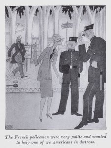 安尼塔-卢斯为 "但绅士们会娶黑发女郎 "所作的插图（平版）。