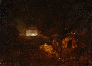 独木舟建造者，1879年后。 作者 拉尔夫·阿尔伯特·布莱克洛克