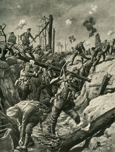 英军在德国战trench中，西线，第一次世界大战，c1915，c1920。