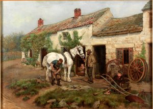 史密斯，赫克瑟姆桥，1885年 作者 拉尔夫·赫德利