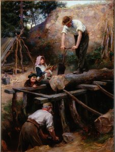 Woodsawyers，1896 作者 拉尔夫·赫德利