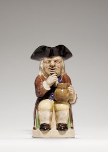 斯塔福德郡奶油制品Toby-jug，c.1785 作者 拉尔夫·小伍德