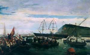 1870年，加泰罗尼亚的志愿者踏上了前往古巴作战的道路。 作者 RamónPadróy Pedret