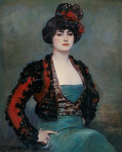 Julia - Casas, Ramon (1866-1932) - 约1915年 - 布面油画 - 85x67 - 马拉加卡门-蒂森博物馆