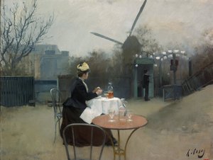 Plein air - Casas, Ramon (1866-1932) - c. 1890 - Oil on canvas - 50,5x65 - Museu Nacional d