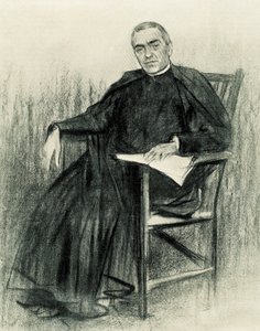 加泰罗尼亚诗人 Jacint Verdaguer (1845-1902) 的肖像（绘画） 作者 拉蒙·卡萨斯·卡博