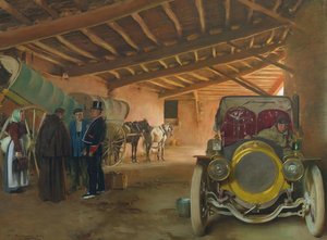教练之家，1907年 作者 拉蒙·卡萨斯·卡博