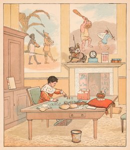国王在他的计票房里，“数钱”，1880年。 作者 伦道夫·卡尔德科特