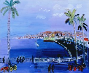 尼斯昂热湾，约 1926 年（布面油画） 作者 拉乌尔·杜菲