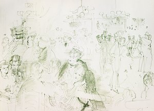 加莱特红磨坊的舞会；Bal au Moulin de la Galette 作者 拉乌尔·杜菲