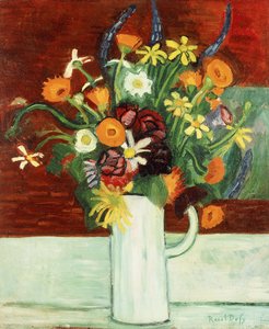 花瓶中的花束; Bouquet de Fleurs dans un Vase 作者 拉乌尔·杜菲