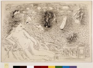 海边的女人（布面油画）