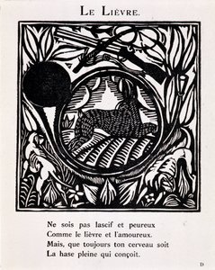 野兔--《Le Bestiaire ou cortège d