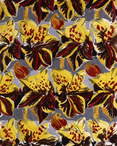 红色和黄色的花；Fleurs Rouges et Jaunes 作者 拉乌尔·杜菲