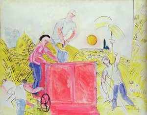收割者（纸上水粉画） 作者 拉乌尔·杜菲