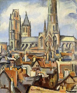 鲁昂的屋顶》，Les Toits de Rouen，约 1902-03 年（布面油画） 作者 拉乌尔·杜菲