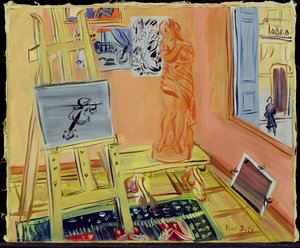 工作室，约 1942 年（布面油画） 作者 拉乌尔·杜菲