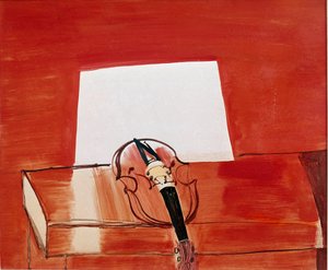 红色小提琴（布面油画 作者 拉乌尔·杜菲
