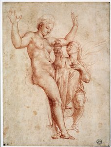 普赛克向维纳斯展示冥河的水。 Raffaello Sanzio dit Raphael (1483-1520)