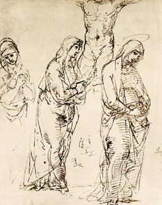 在十字架下设计给上帝的母亲 作者 拉斐尔（Raffaello Sanzio Raphael）