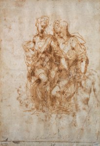 圣母子与圣安妮》，约1500-1520年 作者 拉斐尔