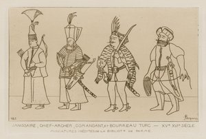 Janissary，首席射手，指挥官和土耳其刽子手