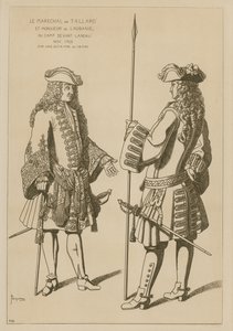 1703年11月兰道战役前的塔拉德元帅和劳巴尼先生