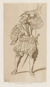 La garde des rois de France的瑞士士兵。 16世纪下半叶。在未发表的verriere之后。 作者 拉斐尔·雅克敏（Raphael Jacquemin）