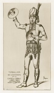领事守卫的掷弹兵Timbalier（1800-1804） 作者 拉斐尔·雅克敏（Raphael Jacquemin）