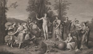 阿波罗和帕纳索斯的缪斯，1784年。
