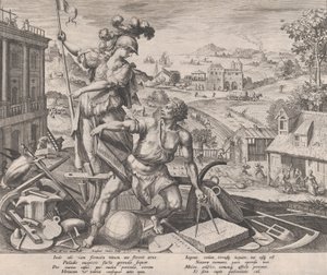 劳动，1591年。