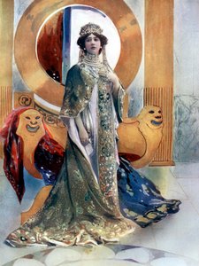 皇后》中的奥特罗夫人，约1902年。 作者 劳特林格