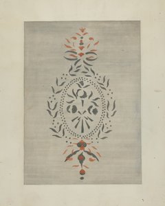 模板墙的细节，约1937年。 作者 雷·霍尔顿