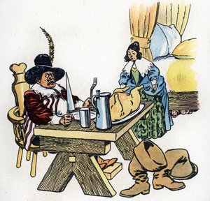 查尔斯-佩罗的《童话》插图 "Le Petit Poucet"（插图），约 1920 年