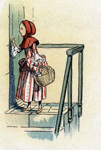 查尔斯-佩罗童话中的 "小红帽"（插图），约 1920 年