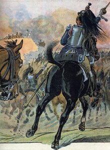 第五次联盟战争："瓦格拉姆战役（1809 年 7 月 5-6 日）"（拿破仑战争：瓦格拉姆战役（1809 年 7 月 5 日至 6 日）) 雷蒙-德-内齐尔在《我们的故事-国民》中的插图 1920 DR 私人收藏