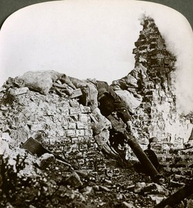 第一次世界大战，1917-1918年，淘汰了德国机枪位置，Monchy，阿拉斯战役。 作者 现实旅行社