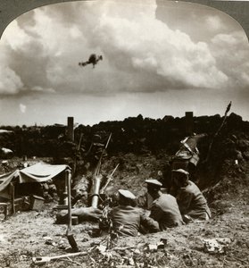 战4-1中的迫击炮，第一次世界大战，1914-1918年。