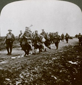 第一次世界大战，1914-1918年，普鲁士人被老鄙视者俘虏。 作者 现实旅行社