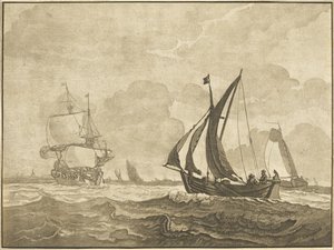 海景画 作者 在 Wigerus Vitringa 之后的 Regina Schönecker