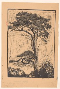 松树
Etude de pin（物品上的标题） 作者 Reijer Stolk（艺术家签名）