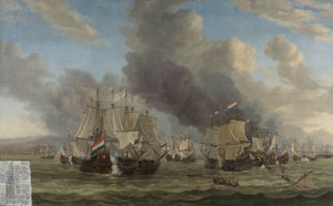 里窝那海战
1653 年 3 月 14 日里窝那附近的海战