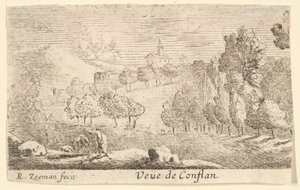 Veüede Conflans，17世纪中叶。 作者 Reinier Zeeman