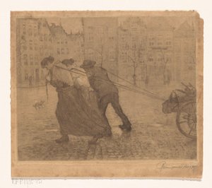 手推车牵引 作者 Reinier van den Berg（艺术家签名）