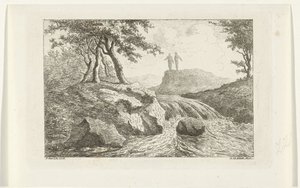 瀑布景观 作者 Reinierus Albertus Ludovicus baron van Isendoorn à Blois