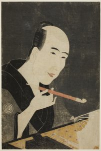 京桥大师三藤京殿的画像（江户花京桥名取） 作者 朝协斋英理