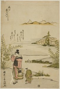 近江省三叶草的宝石河（近江萩之玉川），选自《六条宝石河》无标题系列